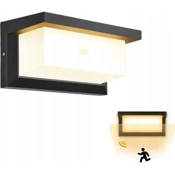 Venkovní osvětlení Venkovní nástěnné svítidlo 18W LED zahradní lampa s POHYBOVÝM SENZOREM