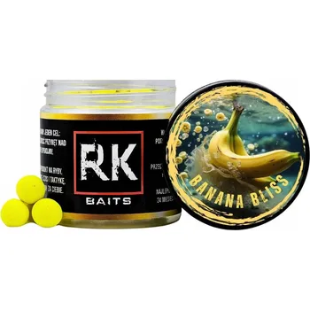 Boilies Proteinové kuličky RK Baits Banana Bliss Pop Up 12 mm 125 ml