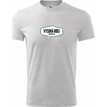 Chlapecké tričko Hora Vysoká hole - Tričko dětské bavlněné - 98 cm / 2 roky ( Světlešedý Melír )