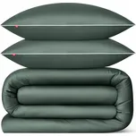 POVLEČENÍ SATÉNOVÉ 160X200 + 2 POVLEČENÍ NA POLŠTÁŘ 70X80 SADA POVLEČENÍ 100% BAVLNA