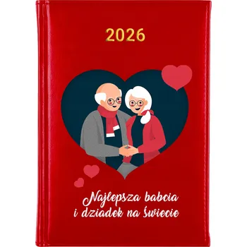 Kalendář Knižní kalendář 2026 A5 červený