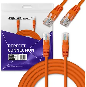 Síťový kabel Křížený Patchcord kabel Qoltec kat. 5e, 1.8 m