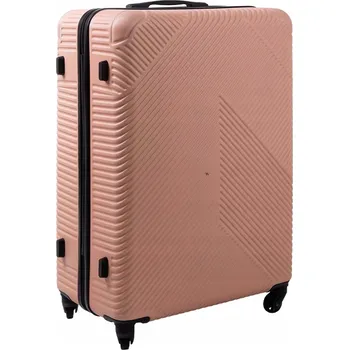 Cleo Art Střední tvrdý kufr ABS Cestovní kufr světle růžový velikost L 70 l