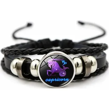Náramek Kožený náramek s motivem znamení zvěrokruhu Kozoroh