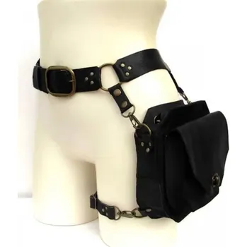 Ledvinka Punková retro ledvinka na pásek | ledvinka, kabelka - černý