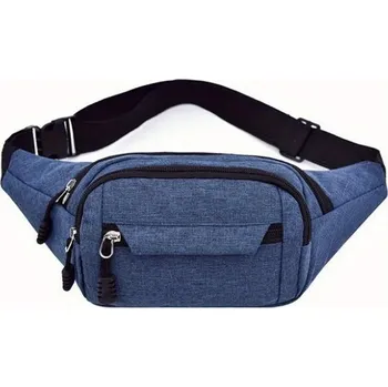 Ledvinka Voděodolná pánská sportovní ledvinka canvas | ledvinka taška - Modrý