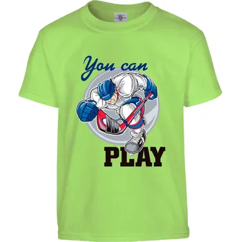 Pánské tričko Tričko You Can Play Druh: Dětské, Barva: Světle Zelená, Velikost: 158-XL