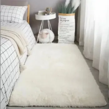 Koberec Hedvábně měkký moderní koberec do ložnice | hedvábný koberec, moderní koberec - typ1 , 400 mm x 600 mm