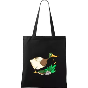 Nákupní taška Geokačer s keškou - Taška bavlněná - 42 x 38 cm ( Černá )