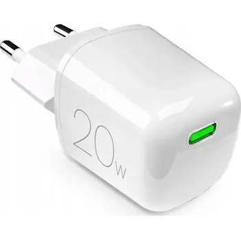 Síťová nabíječka Puro 20W GaN USB-C - bílá