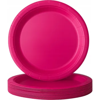 Talíř PAPÍROVÉ TALÍŘE 23 cm Růžové 20 KUSŮ NA PÁRTY
