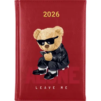 Kalendář Knižní kalendář 2026 A5 červený