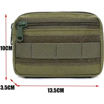 Outdoorové zavazadlo Taktická ledvinka, opasková taška | taktická taška, outdoor pouzdro - Zelený