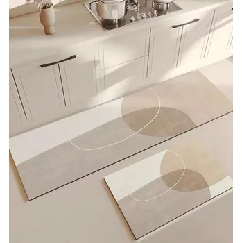 Moderní protiskluzová absorpční podložka s geometrickým vzorem | kuchyňská podložka, koupelnová rohožka - X-GZN 2 , 40X60CM (1,3X2 STOPY)