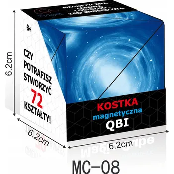 ostatní stavebnice Magnetická stavebnice QBI 72 dílků, od 6 let