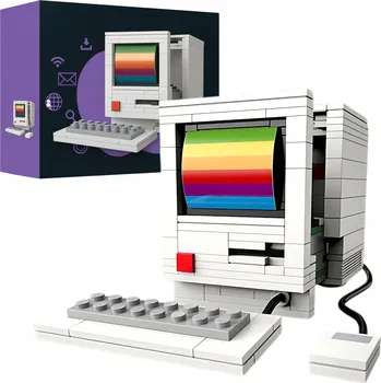 ostatní stavebnice STAVEBNICE RETRO POČÍTAČ DESKOPOT KLÁVESNICE MYŠ 3D 274 EL
