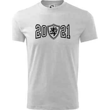 Chlapecké tričko Narozeninový motiv - znak - 2021 - Tričko dětské bavlněné - 104-110cm / 3-4 roky ( Světlešedý Melír )