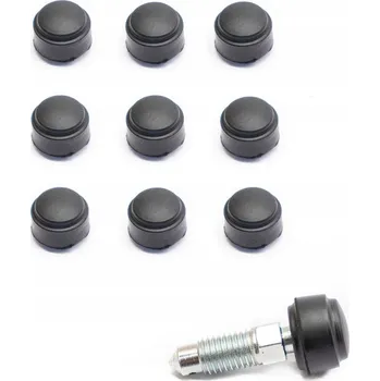 Brzdová hadice 10x krytka odvzdušňovacího šroubu brzdového systému univerzální gumová