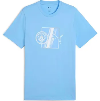 Pánské tričko Pánské tričko s krátkým rukávem Puma MCFC FTBLCULTURE TEE modré 782671-01 - L | UK 7 | US 9,5