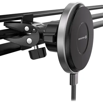 Datový kabel Swissten magnetický držák do ventilace auta airhold s bezdrátovým nabíjením 15w / 7,5w (kompatibilní s magsafe)