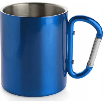 KOVOVÝ CESTOVNÍ HRNEK S KARABINOU 280 ml