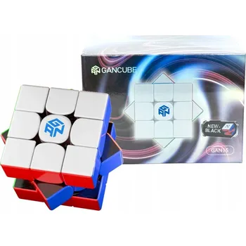 Hlavolam Kostka 3x3x3 GAN 15 Barevný plast UV (černé vnitřní dílky)