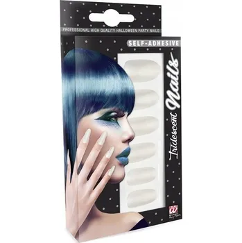 Sada na nehty, lesklá bílá, příslušenství