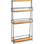 Policový regál černá/bambus AWD02041935