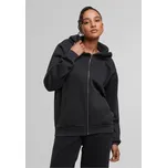 Ladies Vintage Heavy Zip Hoody - black L