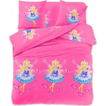Povlečení Povlečení 3D Bavlněný Satén 160x200cm 3 Č. Pohádkové Víly