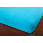 Středně tyrkysová froté prostěradla 90x200 cm