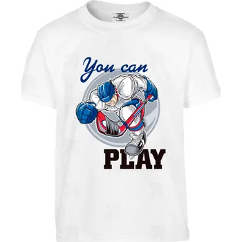 Pánské tričko Tričko You Can Play Druh: Dětské, Barva: Bílá, Velikost: 110-XS