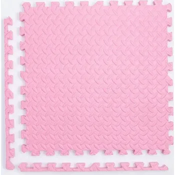 Hrací deka Měkká pěnová podložka pro děti | dětská podložka, hrací koberec - Růžový , 12 ks