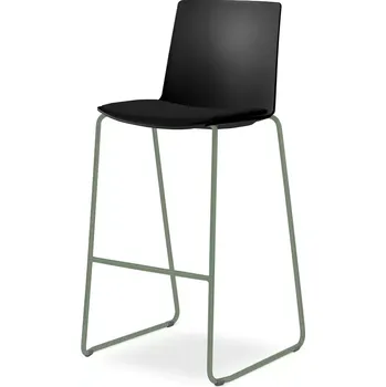 Jednací židle Barová židle SKY FRESH 062-Q-N12 (4-nohá kostra šalvějově zelená PANTONE 17-6212 TCX, čalouněný sedá