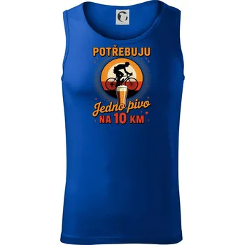 Pánská móda Potřebuju jedno pivo na 10 km - Tílko pánské Core - XL ( Královská modrá )