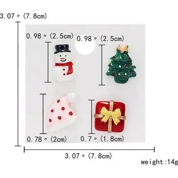 Vánoční ozdoba Vánoční sada broží s motivy svátků | vánoční dárek, ozdoba - BC18Y1007-6