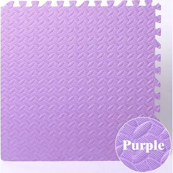 Hrací deka Měkká pěnová podložka pro děti | dětská podložka, hrací koberec - fialová , 16 ks