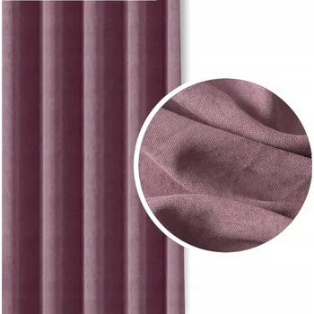 Závěs Závěsy do obýváku NA PÁSCE na žabky, efektní růžové 220x295 NA MÍRU