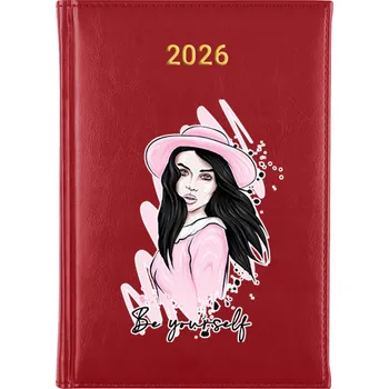 Kalendář Knižní kalendář 2026 A5 červený