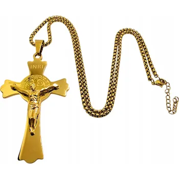 Přívěsek Přívěsek - Zlatý kříž na krk SS02