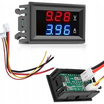 2v1 MODUL PANELOVÝ AMPÉRMETR VOLTMETR 100V 50A STEJNOSMĚRNÝ PROUD DC DIGITÁLNÍ