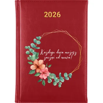 Kalendář Knižní kalendář 2026 A5 červený