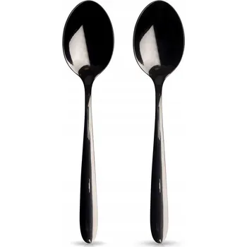 Příbor Černé ocelové lžičky na čaj 2 ks