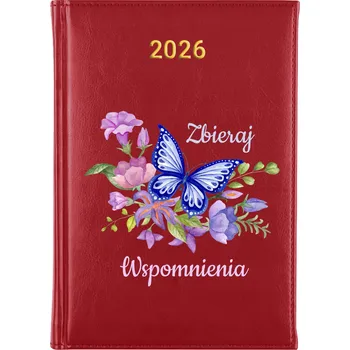 Kalendář Knižní kalendář 2026 A5 červený