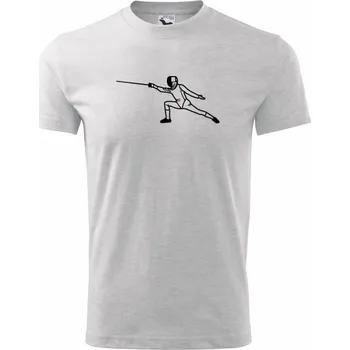 Šermíř výpad - Tričko dětské bavlněné - 98 cm / 2 roky ( Světlešedý Melír )