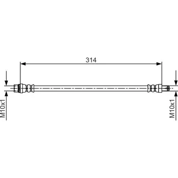 Brzdová hadice Brzdová hadice BOSCH 1 987 481 718