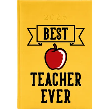 Kalendář Knižkový kalendář 2026 A5 žlutý