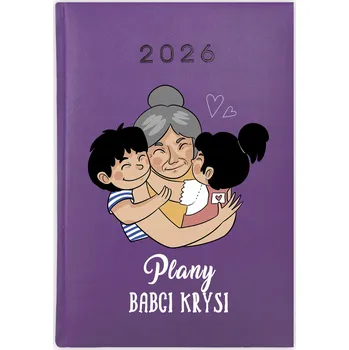 Kalendář Knihový kalendář 2026 A5 fialový