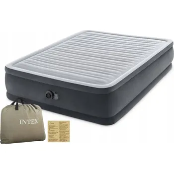 Nafukovací matrace Dvojitá Matrace Intex 203 x 152 x 46 cm Šedá