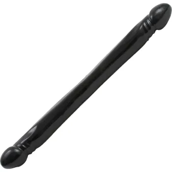 Dildo Doc Johnson Double Header 18″ Smooth Black, černé oboustranné dildo 44,5 x 3,8 cm